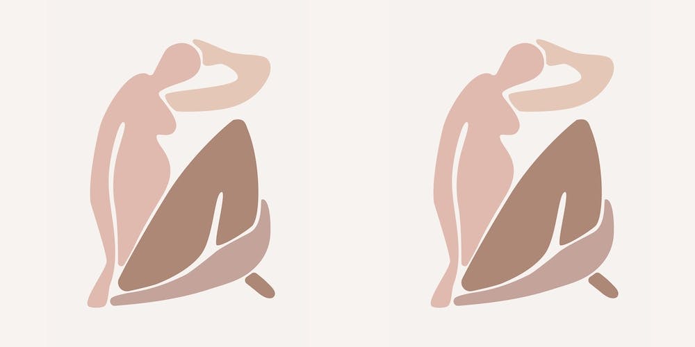 Pink Matisse Inspired Shape