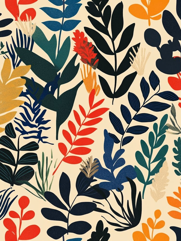 Seamless Pattern With Leaves