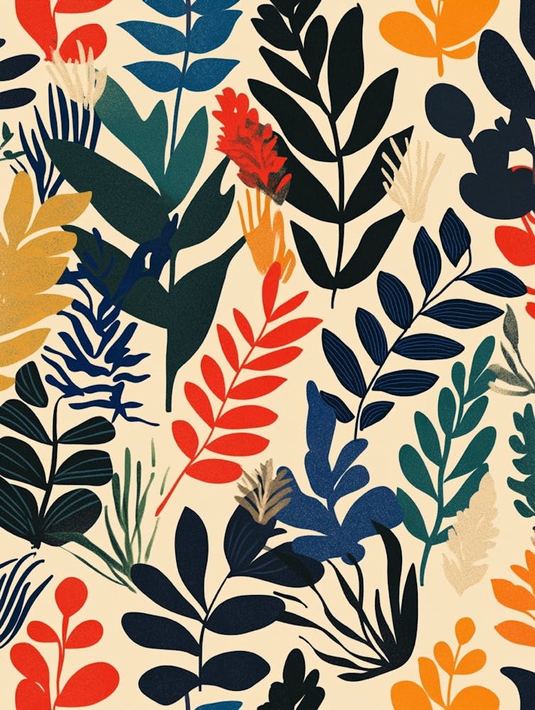 Seamless Pattern With Leaves