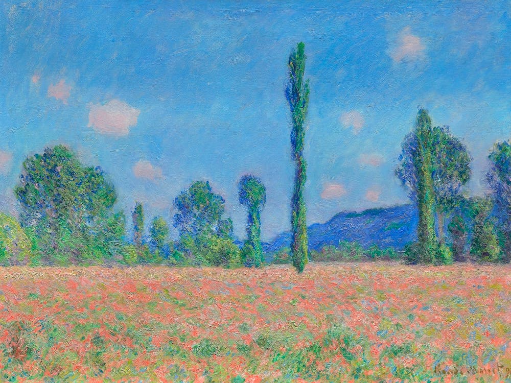 Poppy Field, Giverny (1890–1891), Claude Monet
