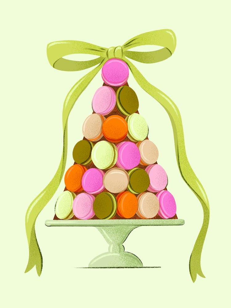 Macaron Tower with as Bow