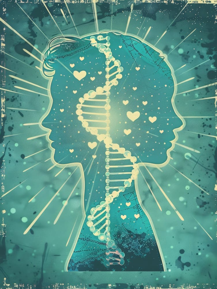 Dna Strands In The Head