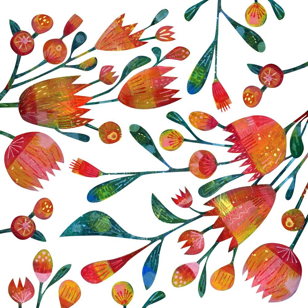 Knospen und Blumen