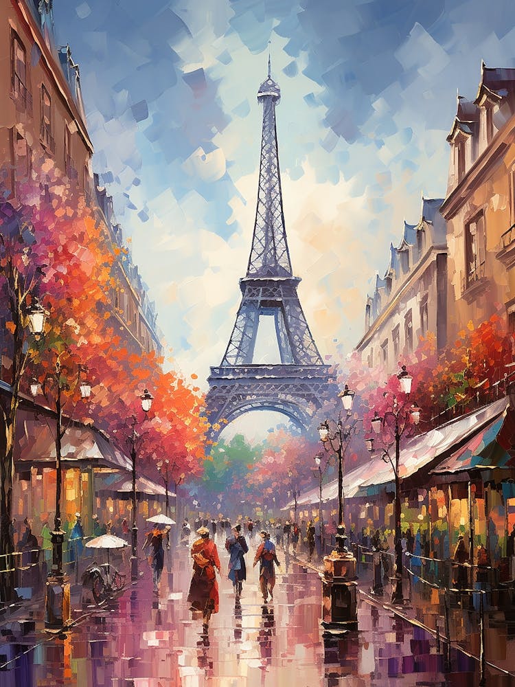 Eiffel Elegance: Parisian Icon in the Skyline