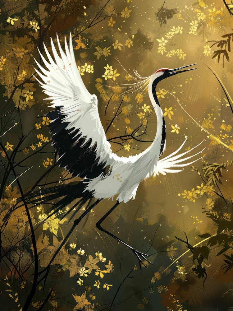 Flying Crane Effect Collage 1