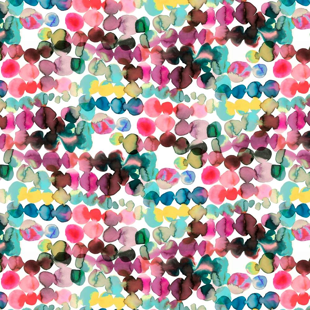 Ink Bleeding Dots Pink Square