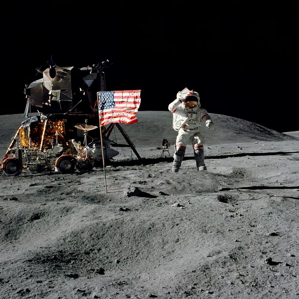 Astronaut On The Moon Nasa