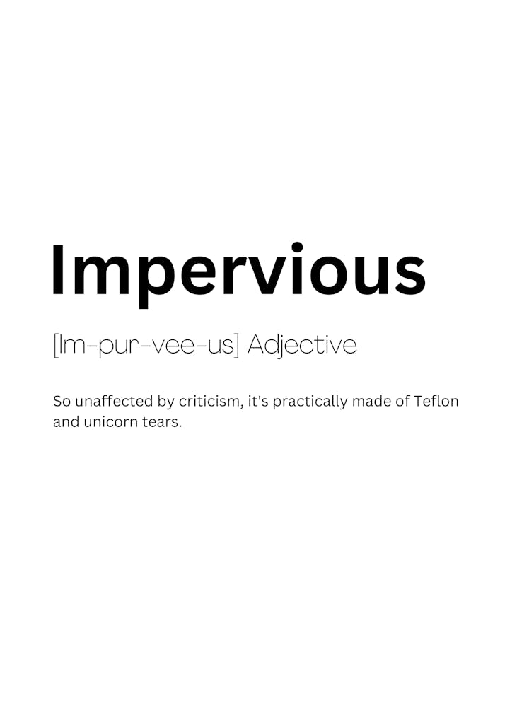 Impervious Definition Meaning 1