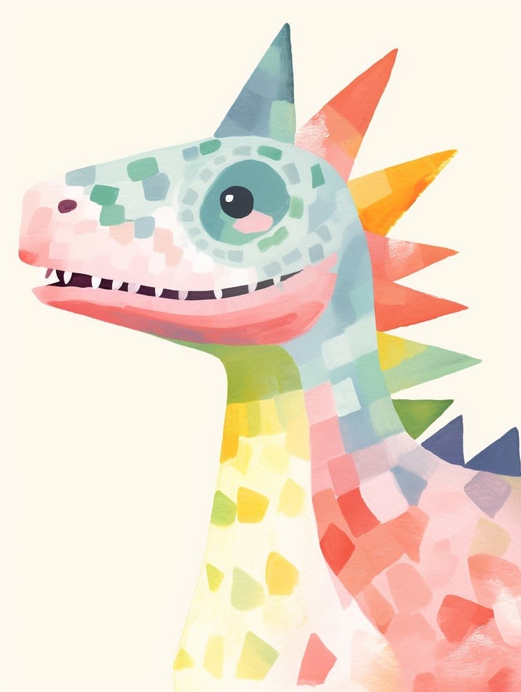 Colourful Dinosaur Tsintaosaurus 1