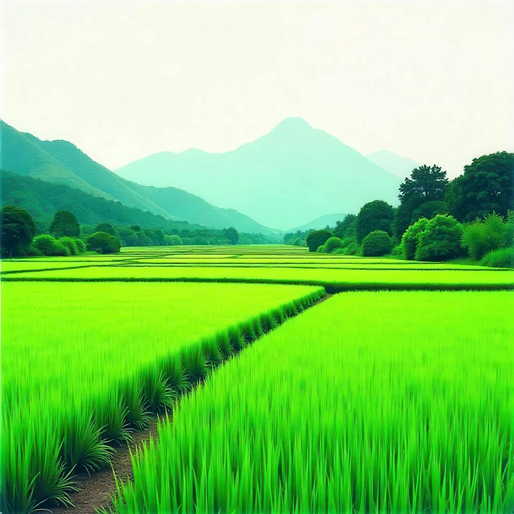 Green Rice Field 1