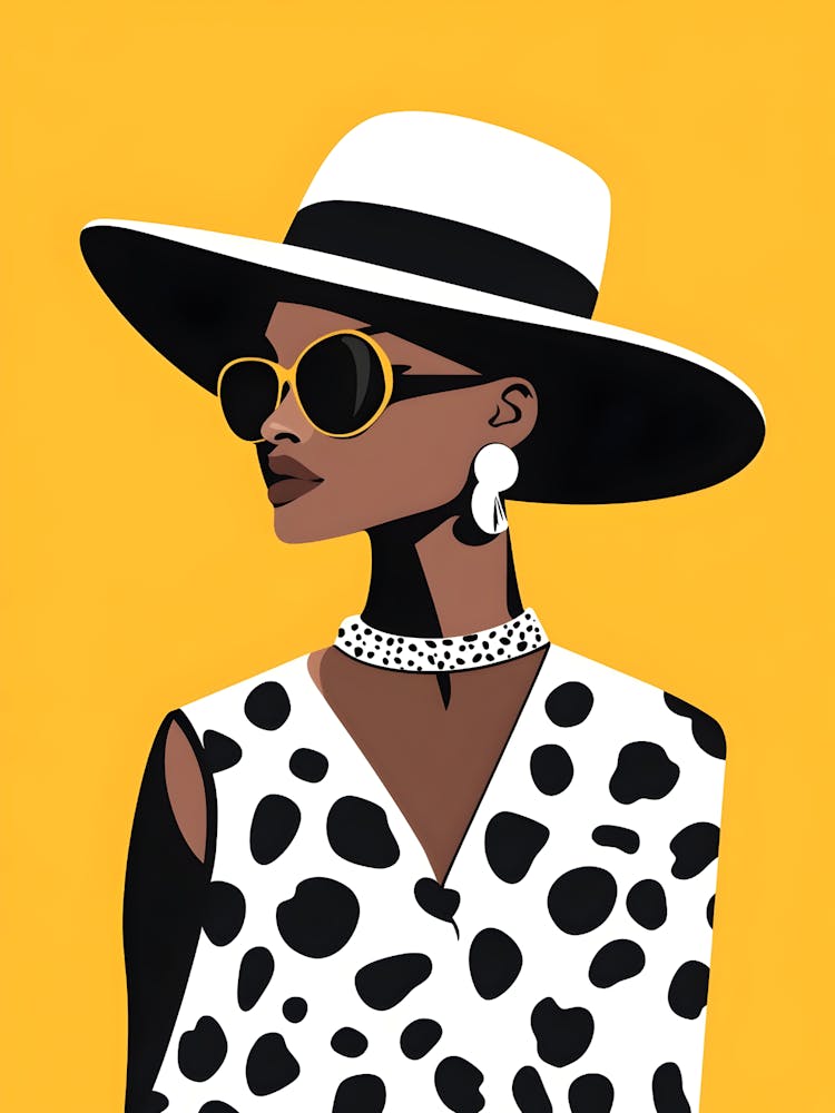 Black Woman In A Hat