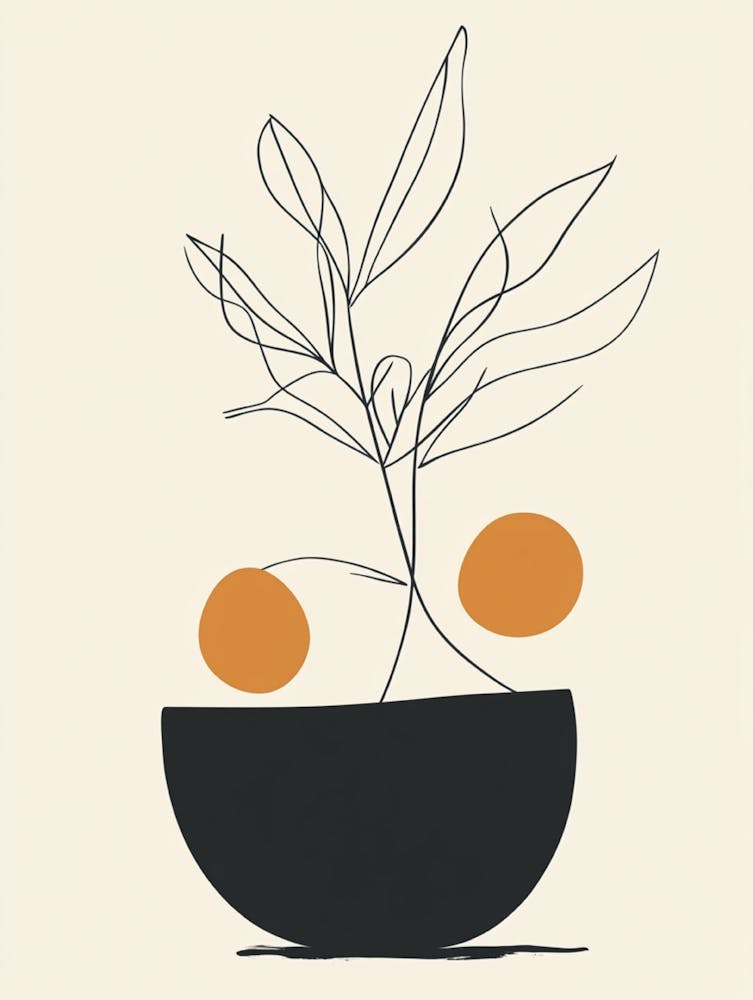 Oranges In A Bowl