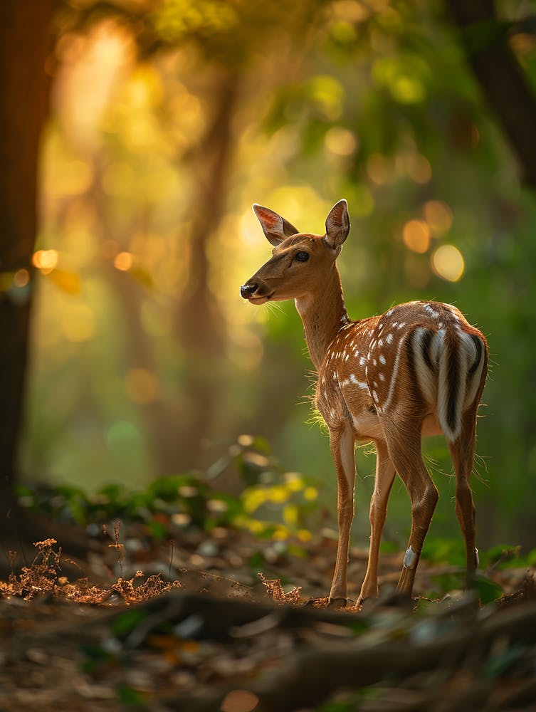Fawn In The Forest