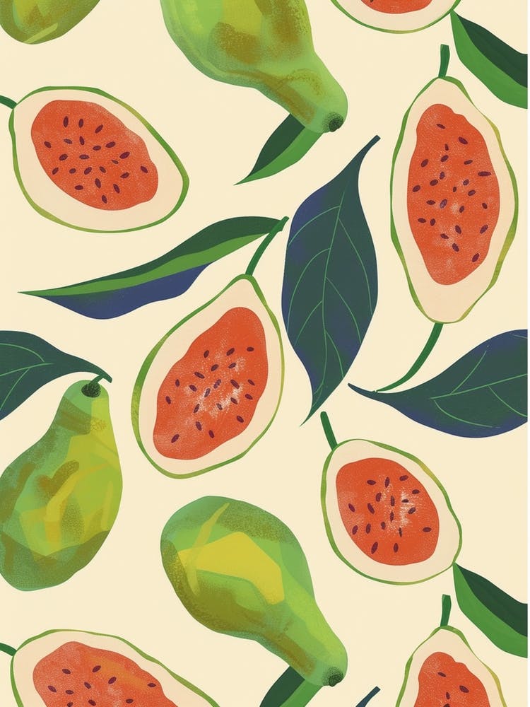 Tropical Fruit Pattern Illustration  1