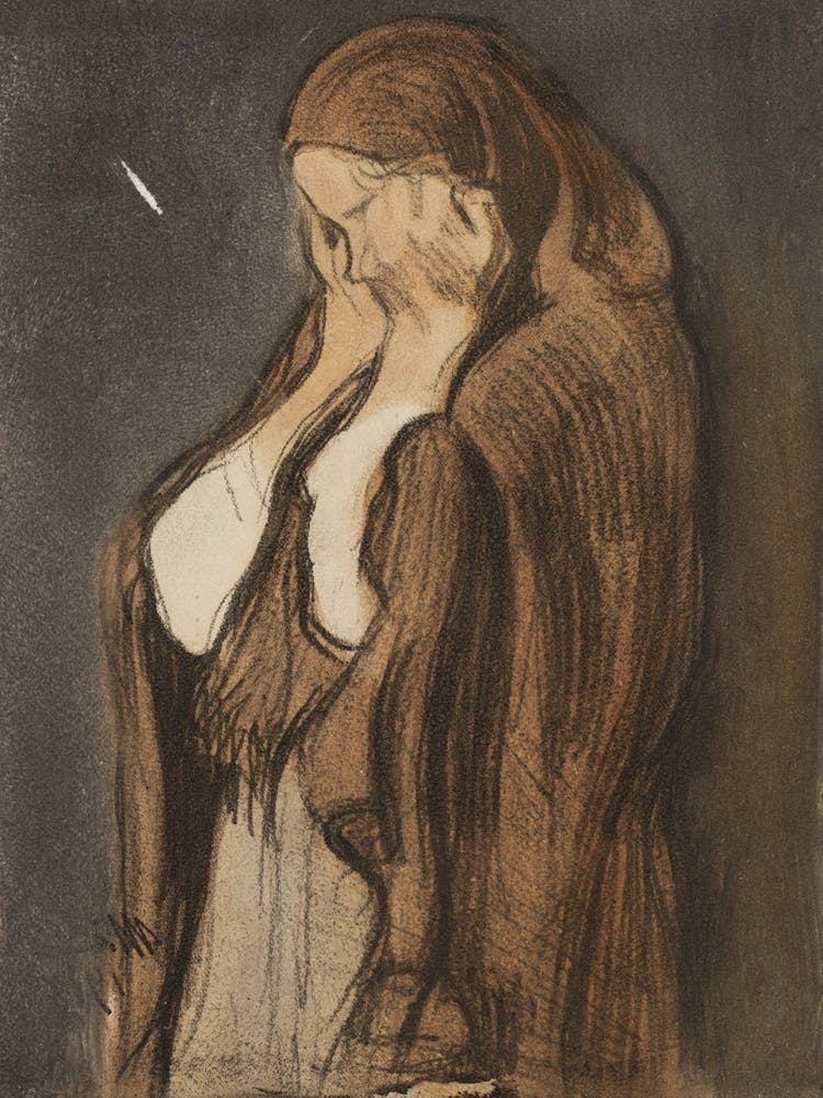 Crying Woman, 1907, By Magnus Enckell