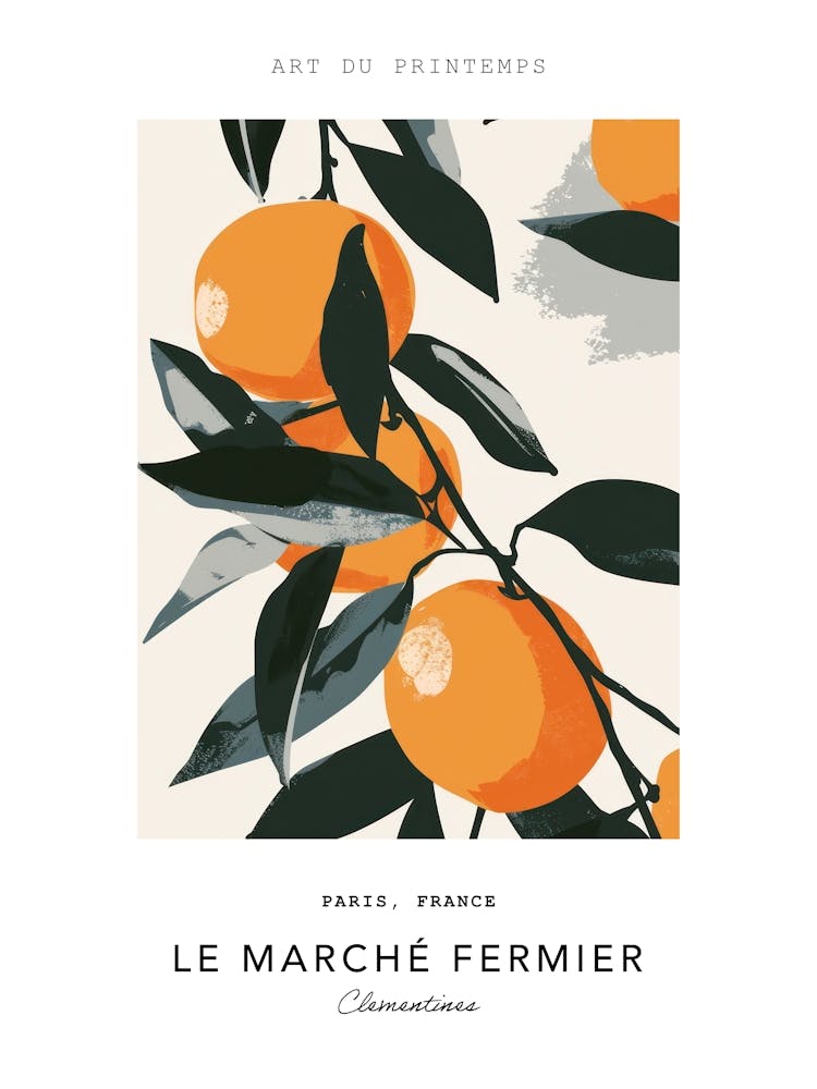 Clementines Le Marche Fermier Poster 1