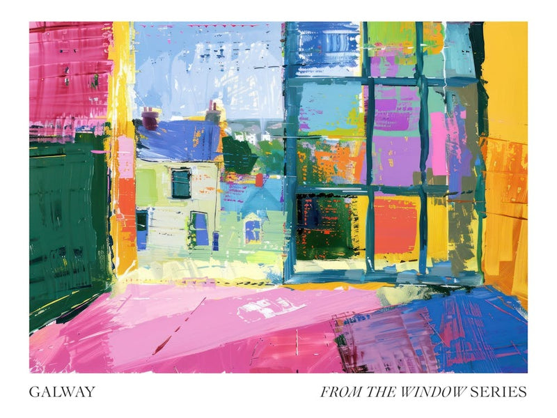 Galway From The Window Series Poster Painting 3