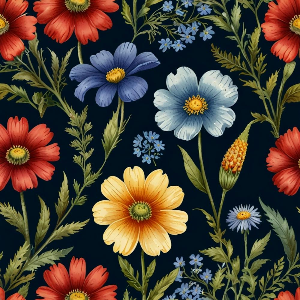 Botanische Wildblumen