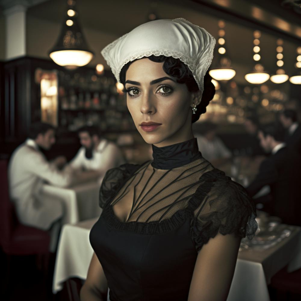 Woman in Restaurant