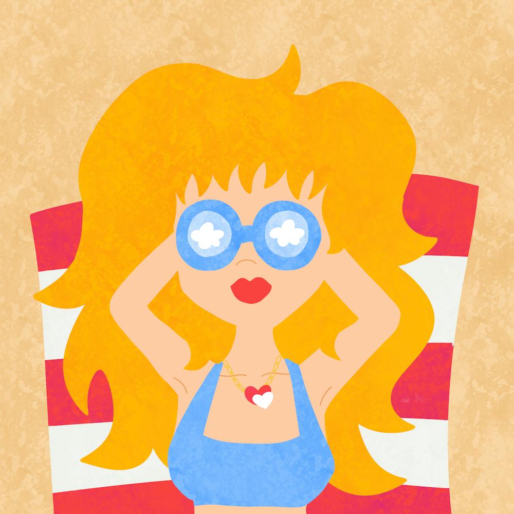 Girl With Sunglasses, summer vibes