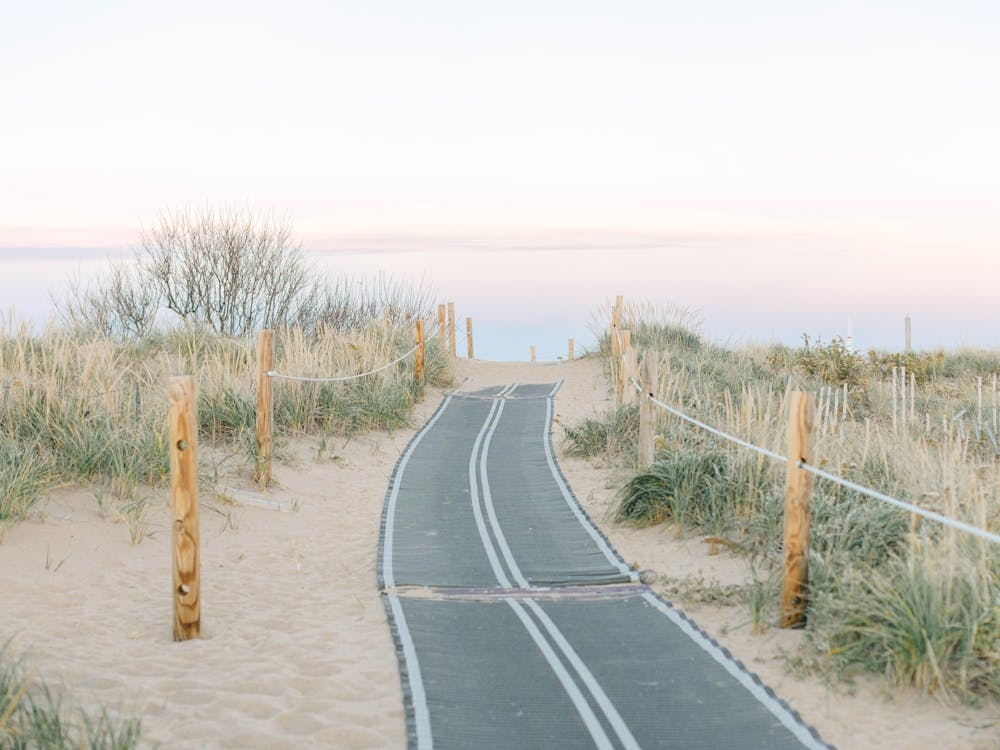 Dune Path at Sunset in Massachusetts