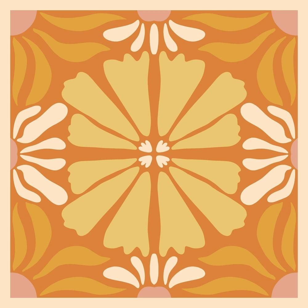Abstrakte Boho Blumen