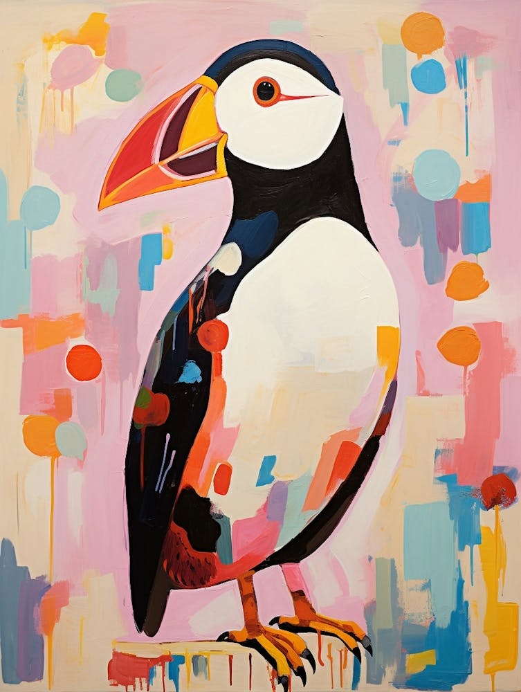 Pink Scandi Puffin 3