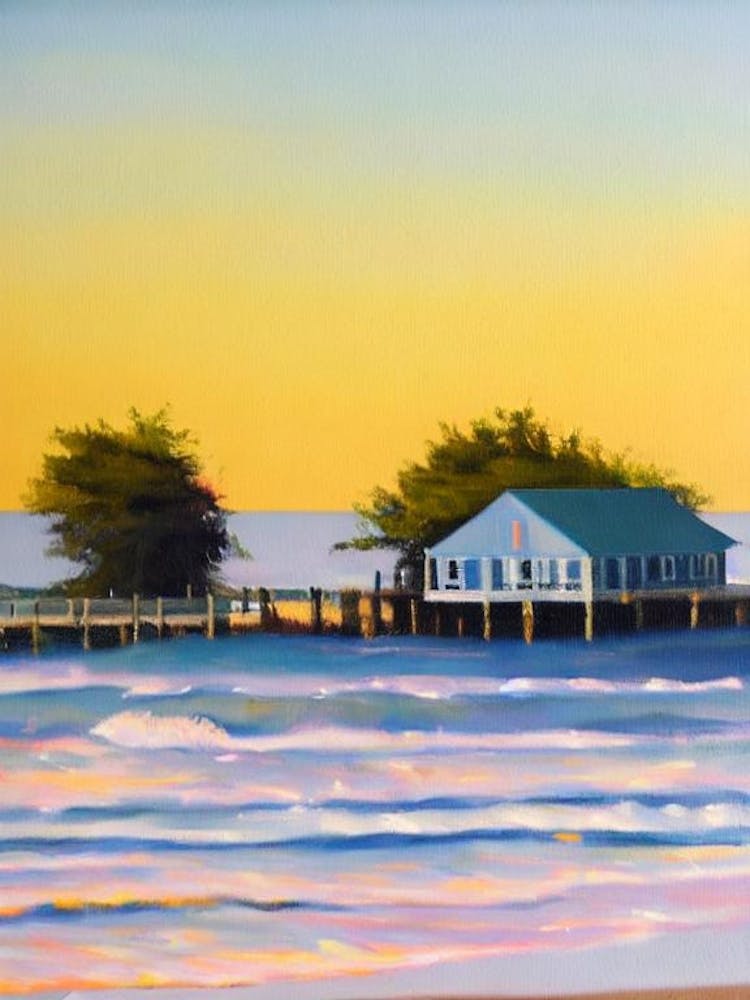 Rehoboth Beach, Delaware Bright Abstract