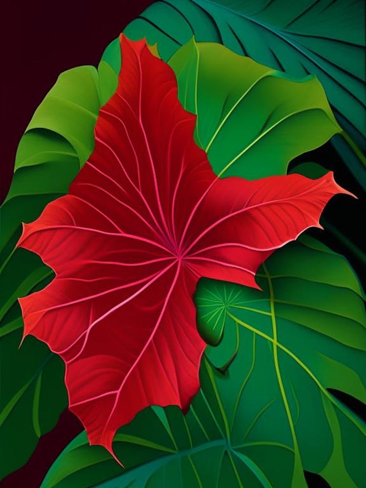 Hibiscus Leaf Vibrant Inspired 2