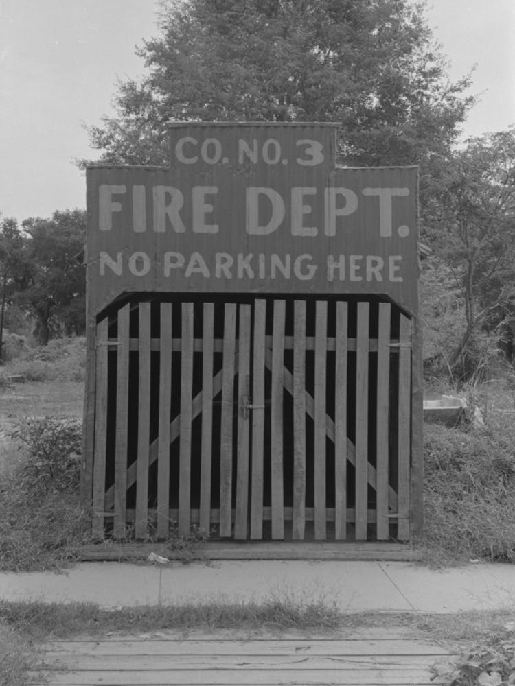 Fire Department, Saint Francisville, Louisiana By Russell Lee