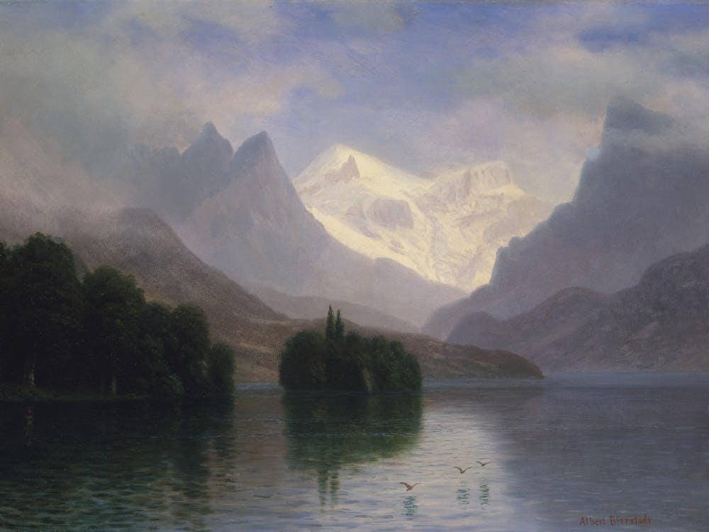 Mountain Scene, Albert Bierstadt