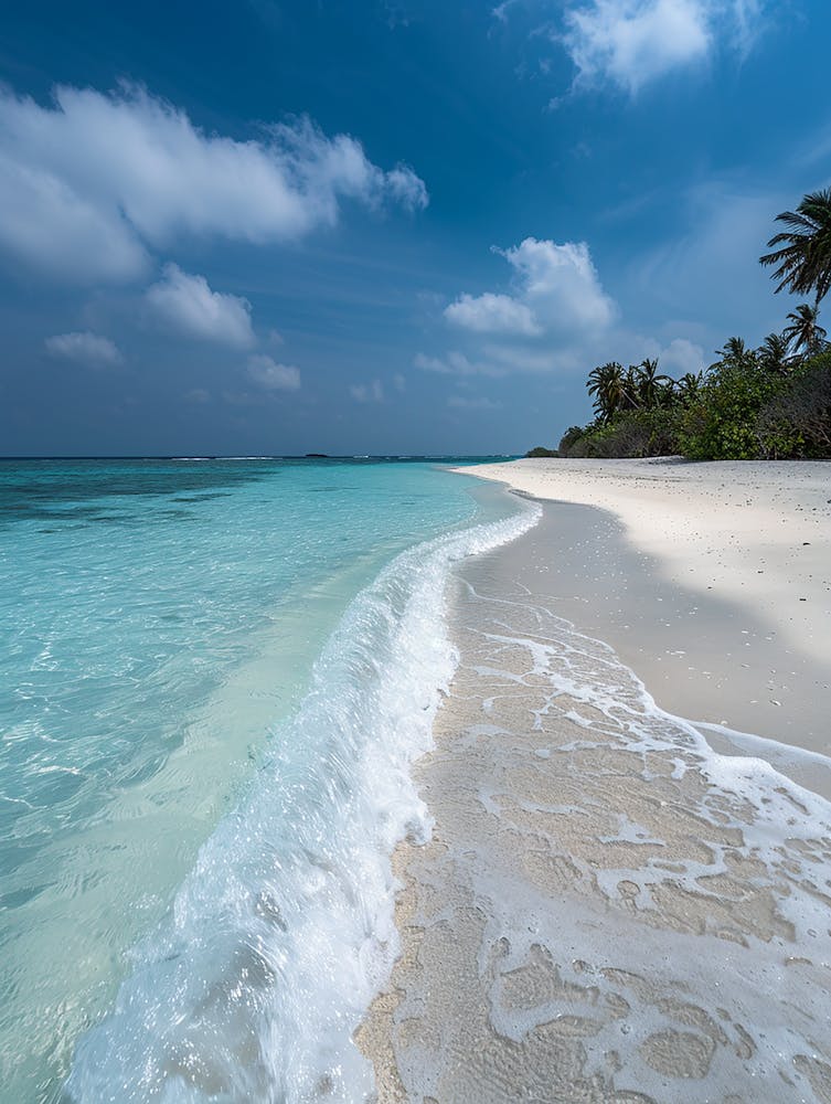 Sand Beach In Maldives