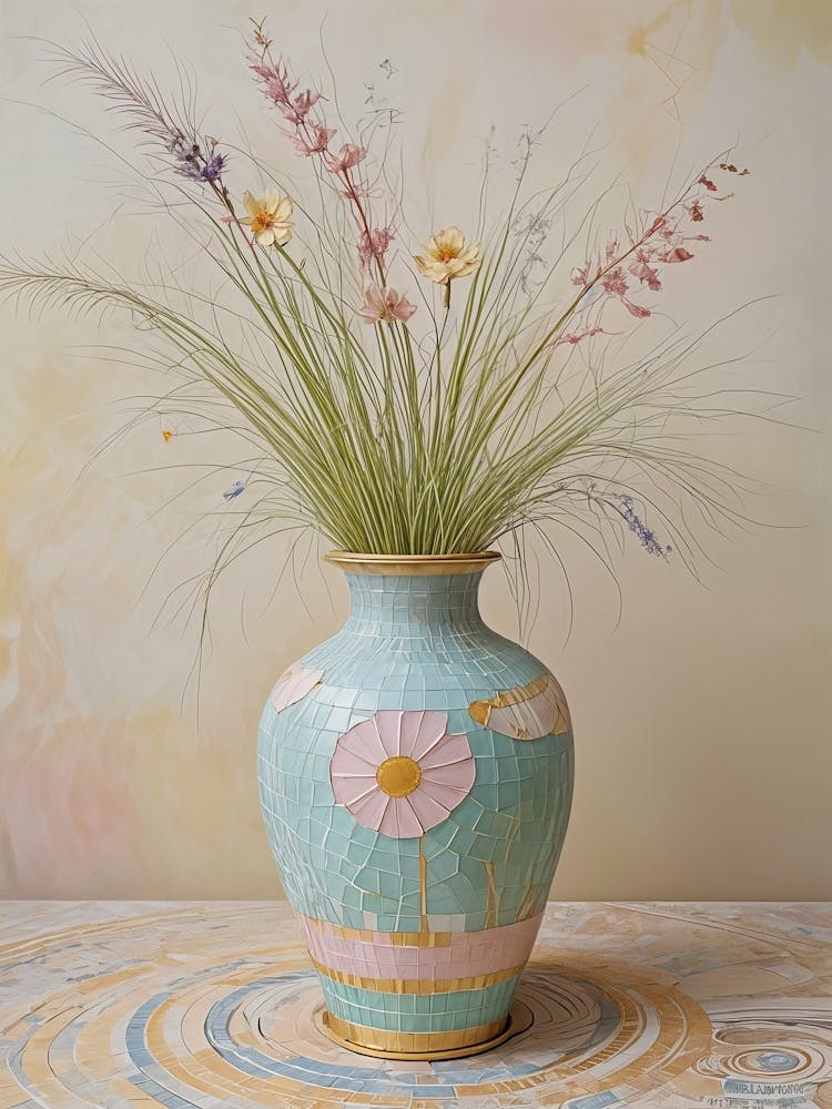Vase Mosaïque Pastel