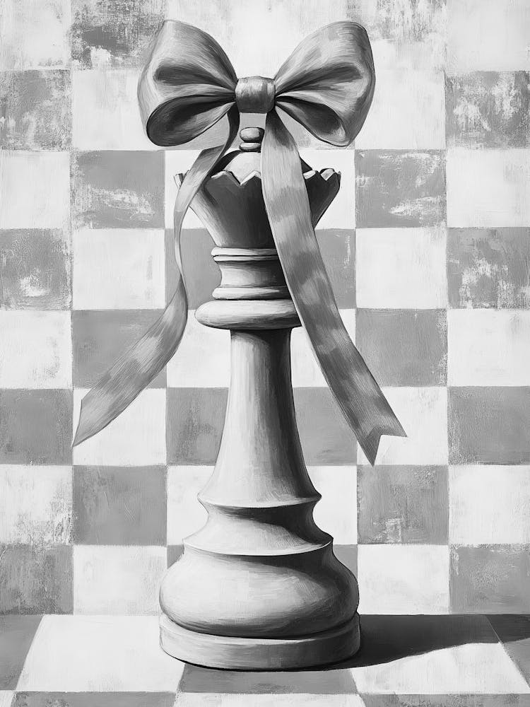 Chess Piece With Bow