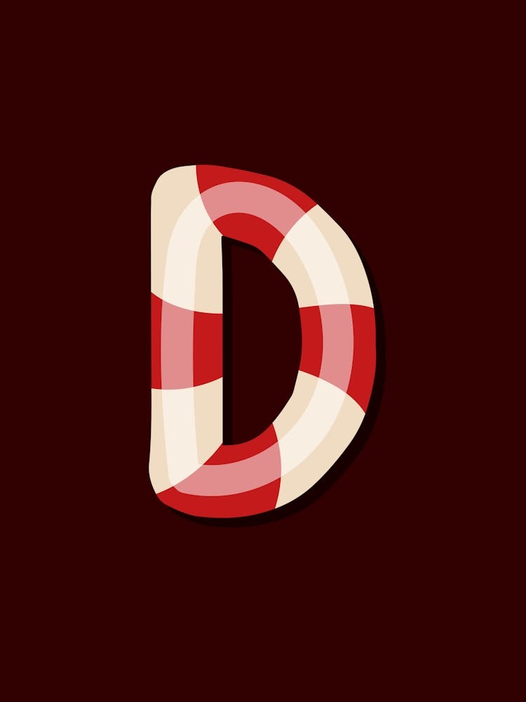 Candy Cane Christmas Letters Living Room Holiday Display 04