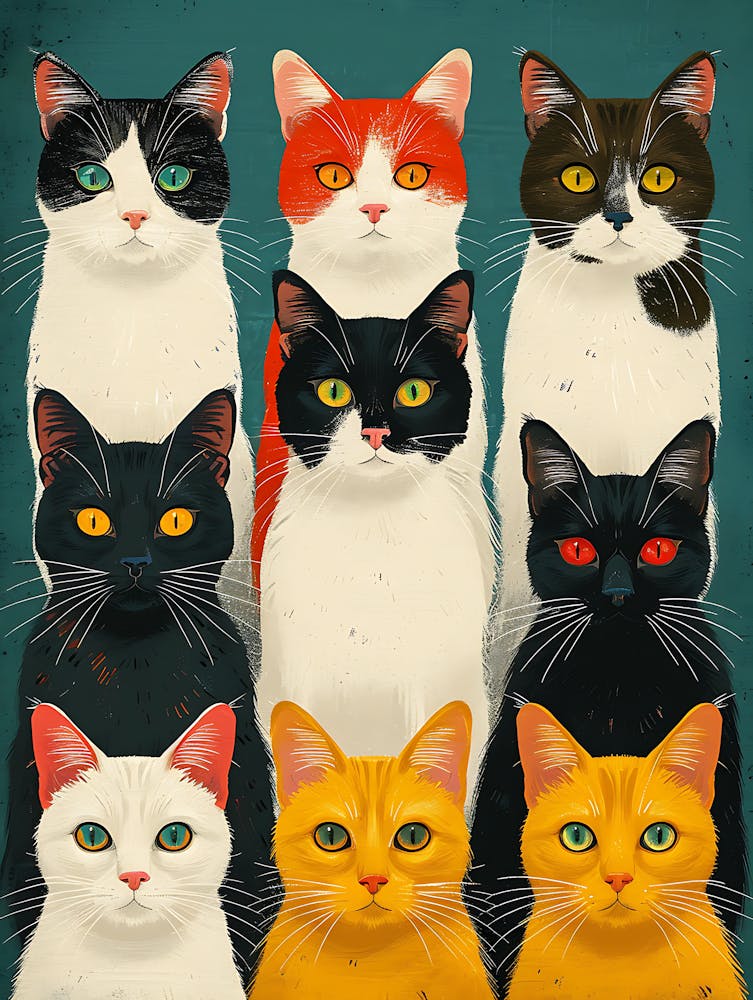 Group Of Cats 8