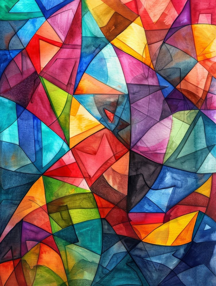 Peinture abstraite à l'aquarelle 63