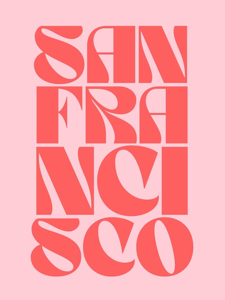 Pink And Red San Francisco