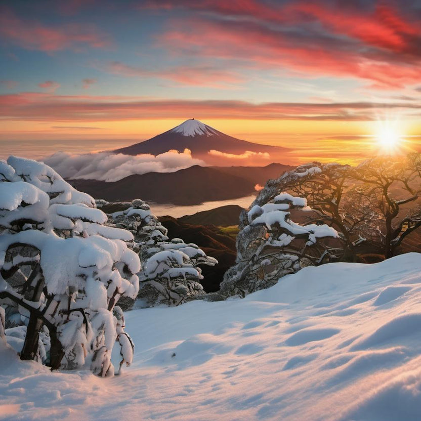 Sunrise Over Mount Fuji
