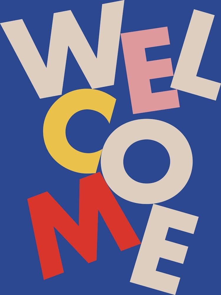 Welcome Home Text Print