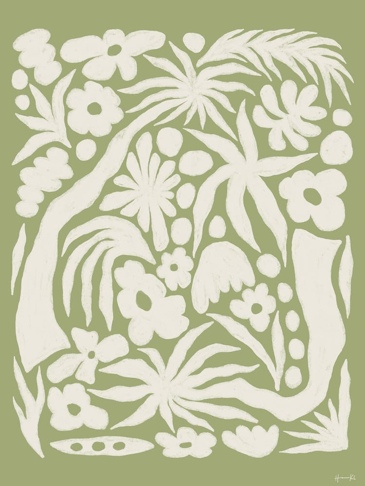 Tall Trees And Flowers 2