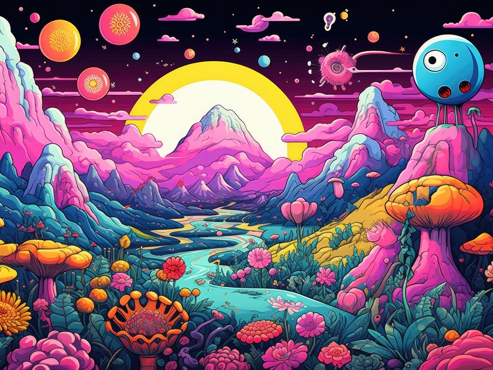 Psychedelic Landscape 1
