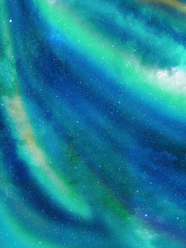 Synthwave neon space #15 - Aurora Borealis