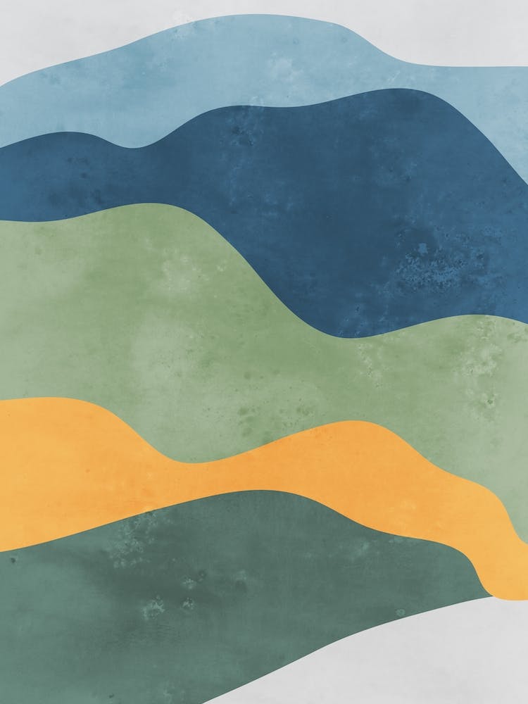 Block Colour Minimal Landscape Template