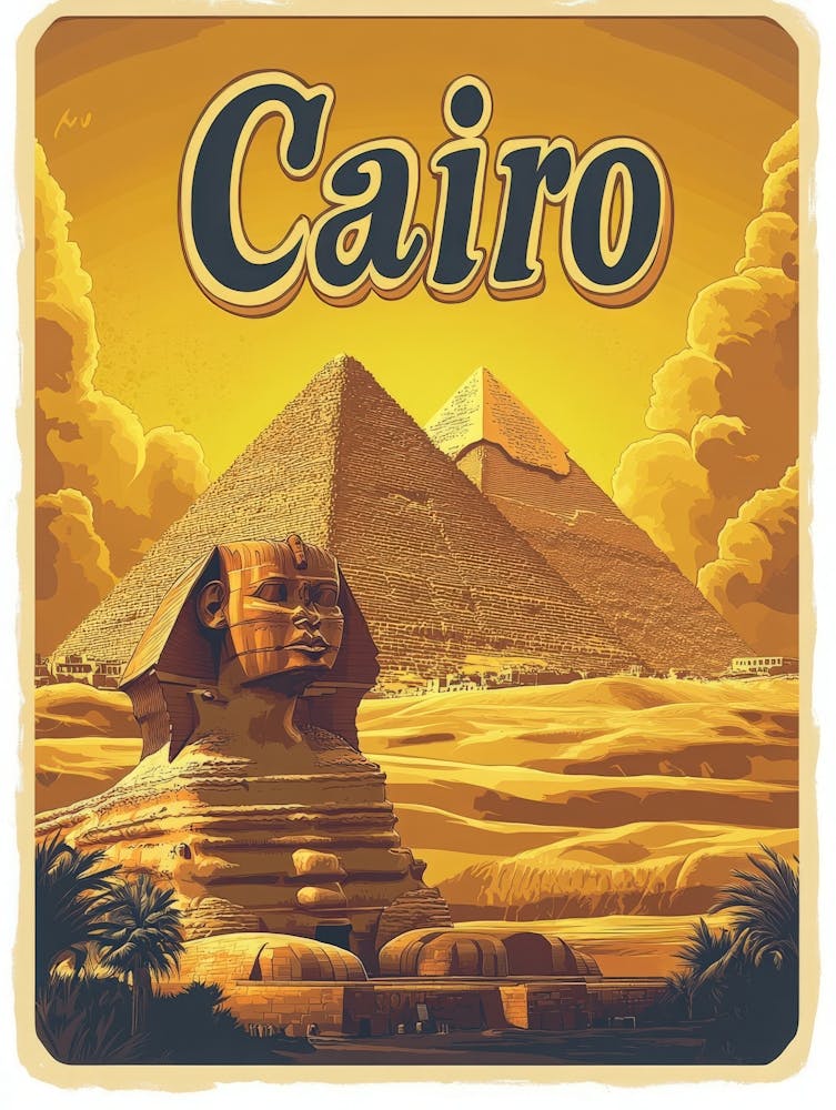 Aihrgdesign A Vintage Travel Poster Of Cairo 3