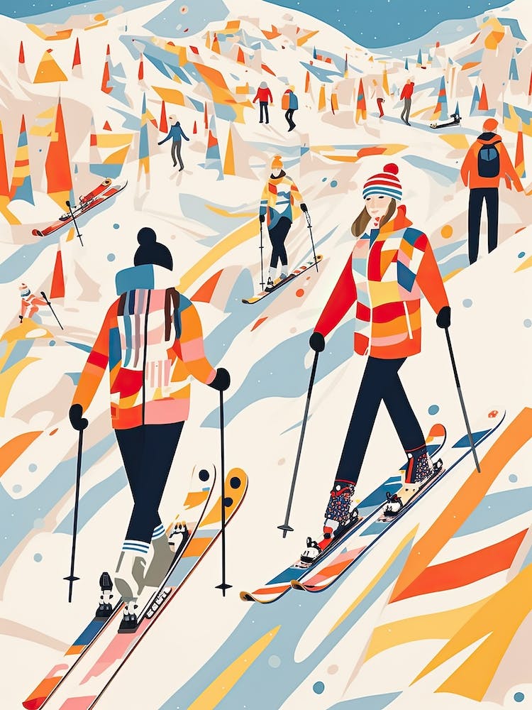 Are, Sweden, Ski Resort Illustration 0
