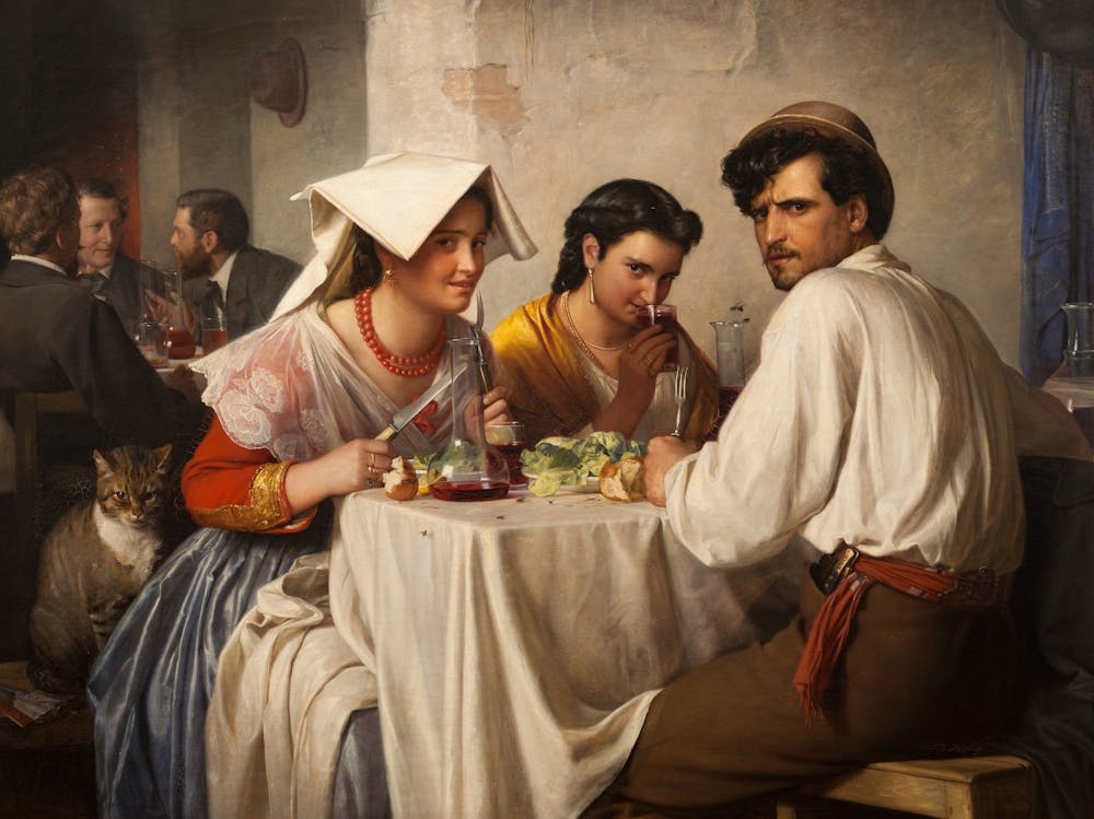 Judgy Painting 1866 In a Roman Osteria by Carl Bloch Carl Bloch's 