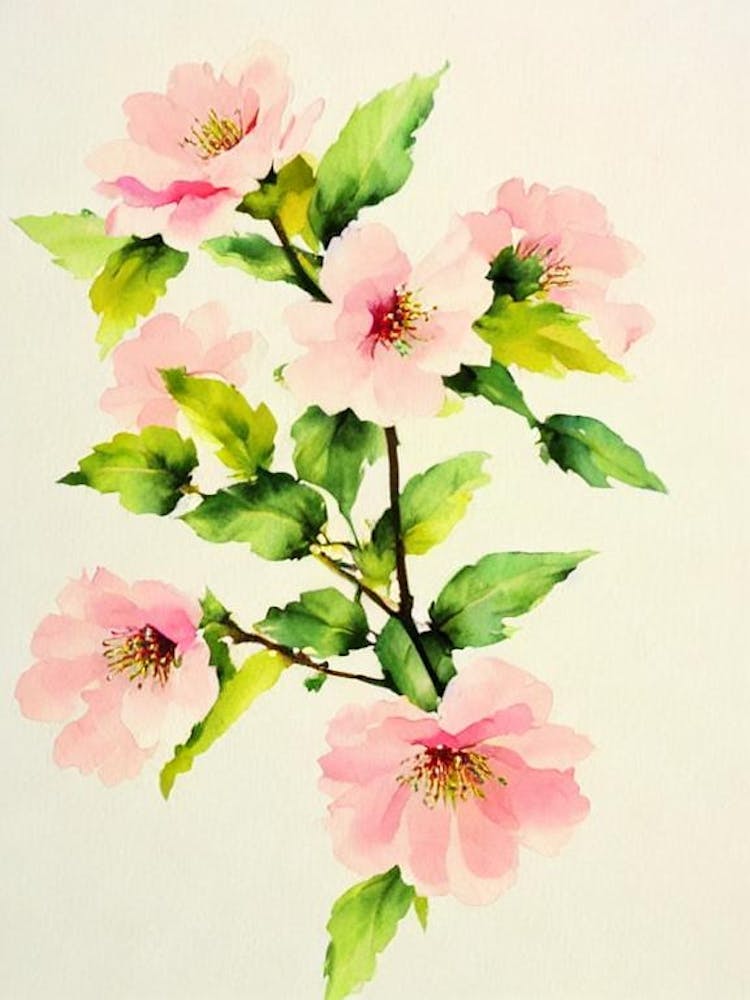 Cherry Blossom Vintage Flowers Flower