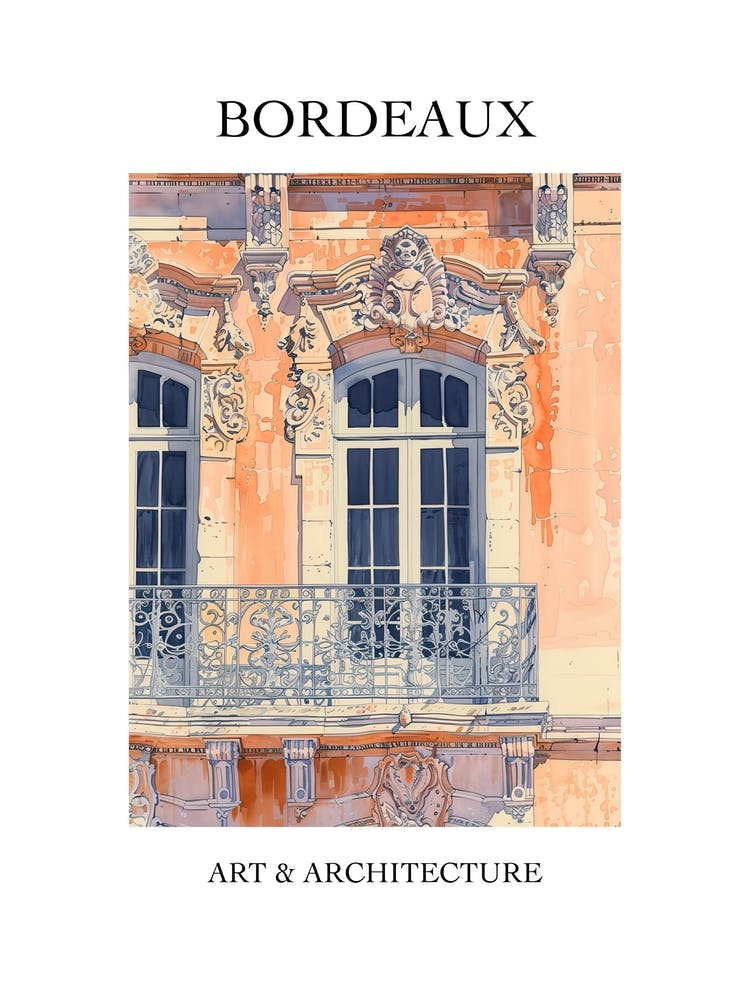 Bordeaux Travel And Architecture Poster 4