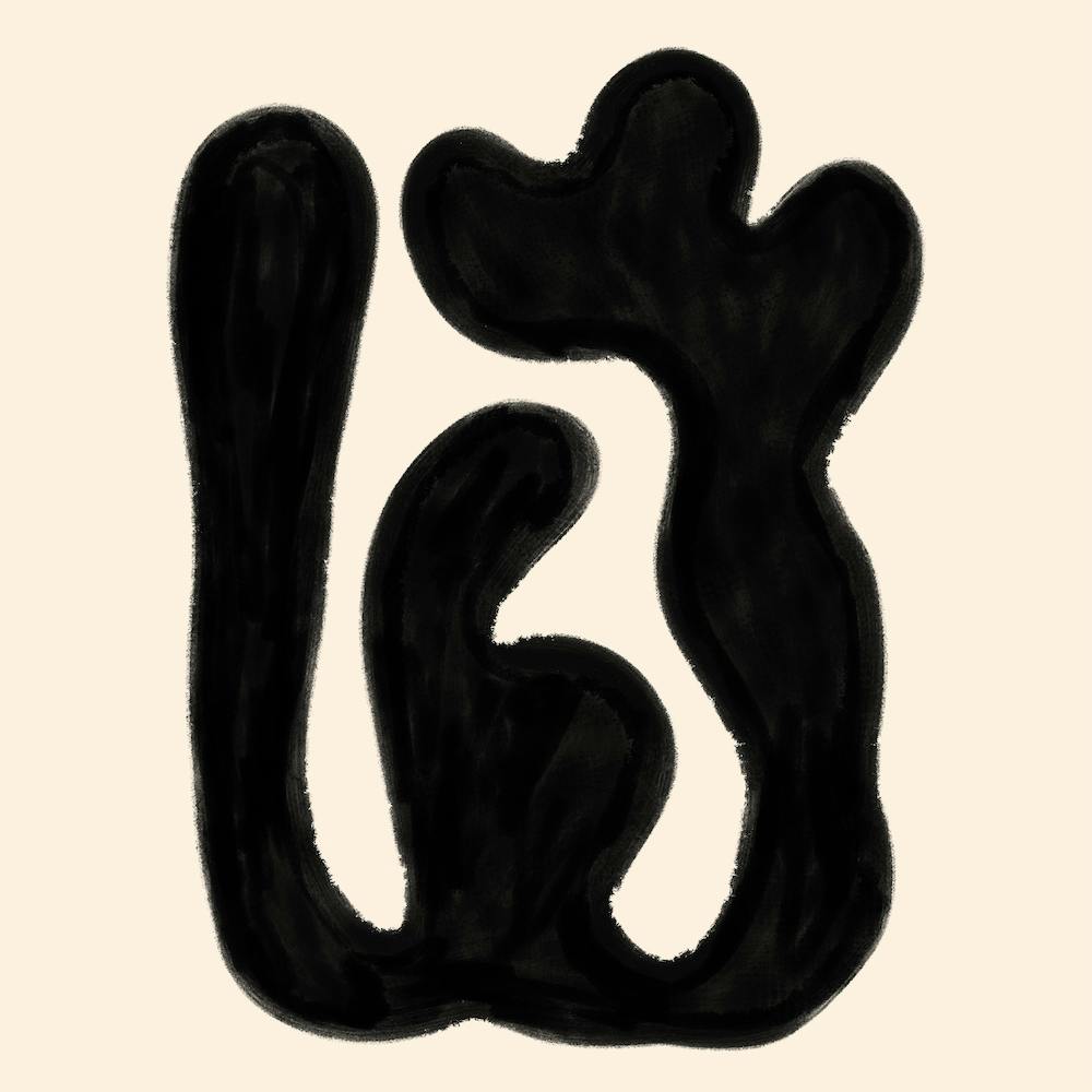 Organic Shape XII Square